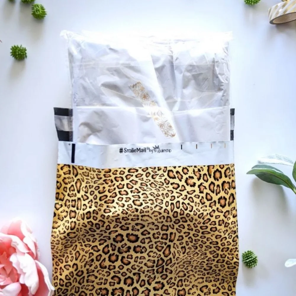 LAST SET! FALL LEOPARD🐆 20 Designer print Poly Mailers - Picture 2 of 3